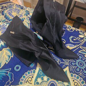 EGO Black Over-the-Knee Stiletto Boots | Pointed Toe | US Size 9